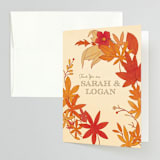 "Fall in Love" - Wedding Thank You Cards in Autumn by Morgan Ramberg - Front