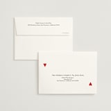 "Red Hearts" - Wedding Thank You Cards in Champagne by Helena Vitto - FREE Recipient Addressing
