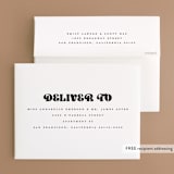 "boba" - Wedding Thank You Cards in Onyx by Up Up Creative - FREE Recipient Addressing