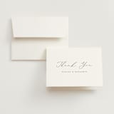 "Gentle Whisper" - Wedding Thank You Cards in Cotton by Jennifer Postorino - Front