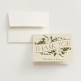 "Vintage Print" - Wedding Thank You Cards in Licorice by GeekInk Design - Front