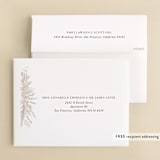"Winter White Botanicals" - Wedding Thank You Cards in Slate by Erin Deegan - FREE Recipient Addressing