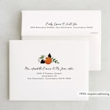 "Orange Blossoms" - Wedding Thank You Cards in Pearl by Susan Moyal - FREE Recipient Addressing