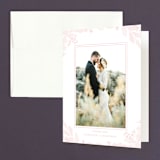 "Summer Bliss" - Wedding Thank You Cards in Blush by Grace Kreinbrink - Front
