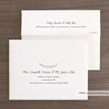 "Painted Leaves" - Wedding Thank You Cards in Evergreen by Olivia Raufman - FREE Recipient Addressing