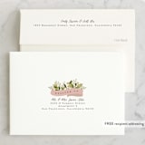 "Ribbonly" - Wedding Thank You Cards in Blush by Jennifer Wick - FREE Recipient Addressing