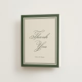"Emerson" - Wedding Thank You Cards in Evergreen by Kelly Watkins - Front