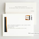 "Color Block" - Wedding Thank You Cards in Peach by Morgan Kendall - FREE Recipient Addressing