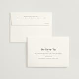 "monogram square" - Wedding Thank You Cards in Charcoal by Lori Wemple - FREE Recipient Addressing