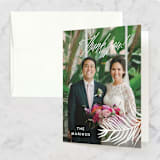 "Destination" - Wedding Thank You Cards in Palm by Pink House Press - Front