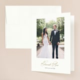 "Bold Love" - Wedding Thank You Cards in Antique by Brandy Folse - Front