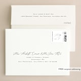 "Cummings" - Wedding Thank You Cards in Cotton by Amy Kross - FREE Recipient Addressing
