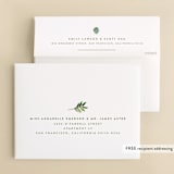 "Leaf Arc" - Wedding Thank You Cards in Sage by Ariel Rutland - FREE Recipient Addressing