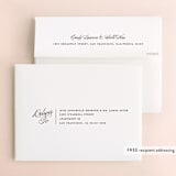 "Arcadia" - Wedding Thank You Cards in Noir by Olivia Raufman - FREE Recipient Addressing