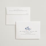 "Cascading Floral" - Wedding Thank You Cards in Lagoon by Corinne Malesic - FREE Recipient Addressing