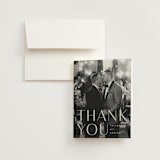 "Amara" - Wedding Thank You Cards in Sand by Robert and Stella - Front