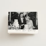 "Overlap" - Wedding Thank You Cards in Silk by Kelly Schmidt - Front