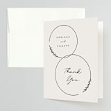 "Connect" - Wedding Thank You Cards in Almond by Brianne Larsen - Front