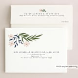 "Floral Edged Frame" - Wedding Thank You Cards in Royal by Alethea and Ruth - FREE Recipient Addressing