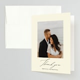 "Crossroads" - Wedding Thank You Cards in Ink by Iveta Angelova - Front