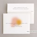 "Blend" - Wedding Thank You Cards in Honeysuckle by Sarah Lenger - FREE Recipient Addressing
