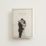 "museo" - Wedding Thank You Cards in Olive by Ellen Schlegelmilch - Front