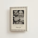 "Linea" - Wedding Thank You Cards in Noir by Pixel and Hank - Front