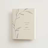 "Waldorf" - Wedding Thank You Cards in Taupe by Kelly Schmidt - Front