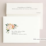 "Spring Blooms" - Wedding Thank You Cards in Blush by Susan Moyal - FREE Recipient Addressing
