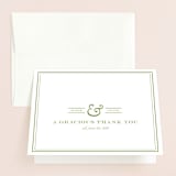 "Country Club" - Wedding Thank You Cards in Spring Green by Annie Clark - Front