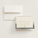 "Lakefront" - Wedding Thank You Cards in Natural by Robert and Stella - Front