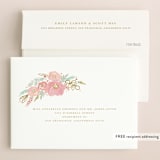 "Floral Vignette" - Wedding Thank You Cards in Brass by Kristen Smith - FREE Recipient Addressing