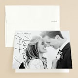 "printed" - Wedding Thank You Cards in Onyx by JoAnn Jinks - Front