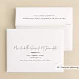 "printed" - Wedding Thank You Cards in Onyx by JoAnn Jinks - FREE Recipient Addressing