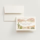 "Westward" - Wedding Thank You Cards in Red Rock by Paper Sun Studio - Front