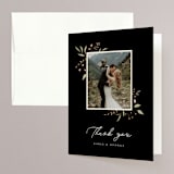 "Garden Moonlight" - Wedding Thank You Cards in Ink by Katherine Moynagh - Front