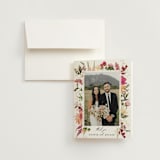 "Lush" - Wedding Thank You Cards in Magenta by Susan Moyal - Front