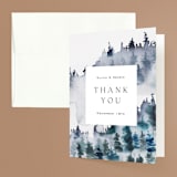 "Airy Mountain" - Wedding Thank You Cards in Air by Janean Hinger - Front