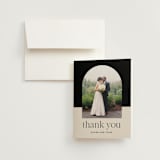 "Little party big love" - Wedding Thank You Cards in Noir by Jessica Corliss - Front