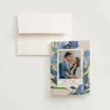 "Irises" - Wedding Thank You Cards in Natural by Everett Paper Goods - Front