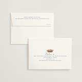 "Swan Crest" - Wedding Thank You Cards in Royal by Cass Loh - FREE Recipient Addressing
