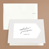 "Destination" - Wedding Thank You Cards in Mist by Lori Wemple - Front