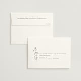 "Sketched Florals" - Wedding Thank You Cards in Storm by Baumbirdy - FREE Recipient Addressing