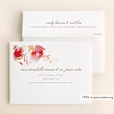 "Stately Florals" - Wedding Thank You Cards in Poppy by Lori Wemple - FREE Recipient Addressing