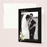 "jewel" - Wedding Thank You Cards in Onyx by Susan Moyal - Front