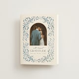 "Porcelain" - Wedding Thank You Cards in Delft Blue by Ashley DeMeyere - Front