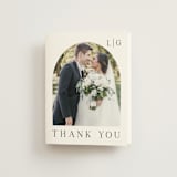 "Countryside Villa" - Wedding Thank You Cards in Noir by Shiny Penny Studio - Front