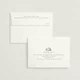 "Countryside Villa" - Wedding Thank You Cards in Noir by Shiny Penny Studio - FREE Recipient Addressing