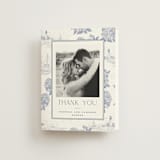 "Coastal Toile" - Wedding Thank You Cards in Periwinkle by Jenna Holcomb - Front