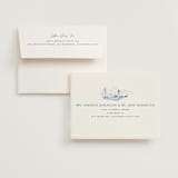 "Coastal Toile" - Wedding Thank You Cards in Sea by Jenna Holcomb - FREE Recipient Addressing